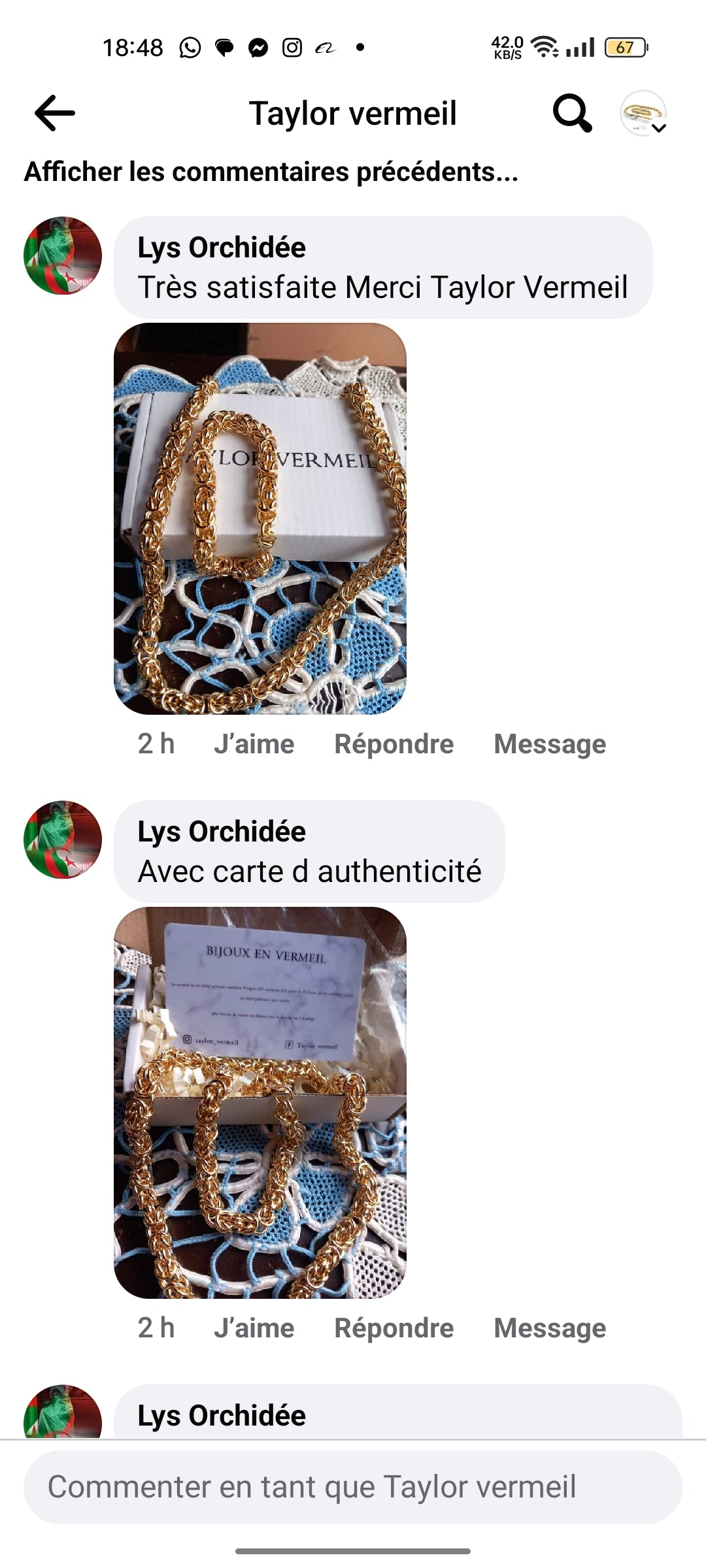 RETOUR CLIENTS SATISFAITS